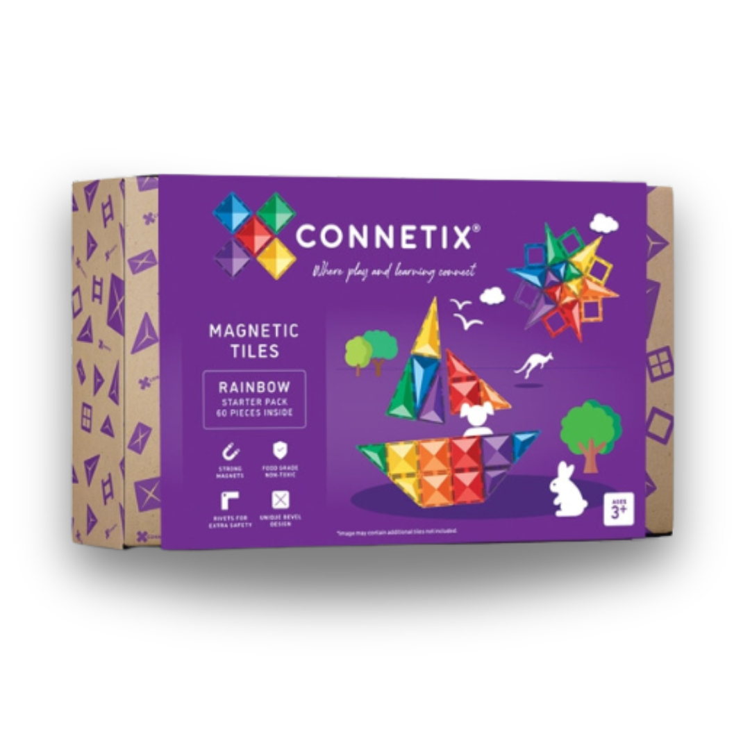 Connetix Tiles - Magnetická stavebnice 60 ks | Takaro